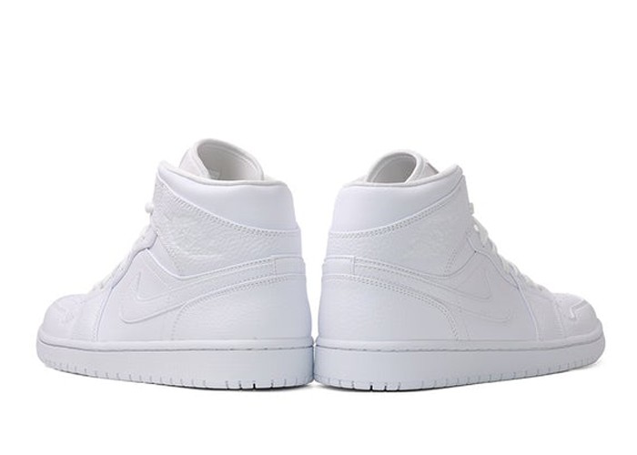 Air Jordan 1 Mid Triple White 554724-130