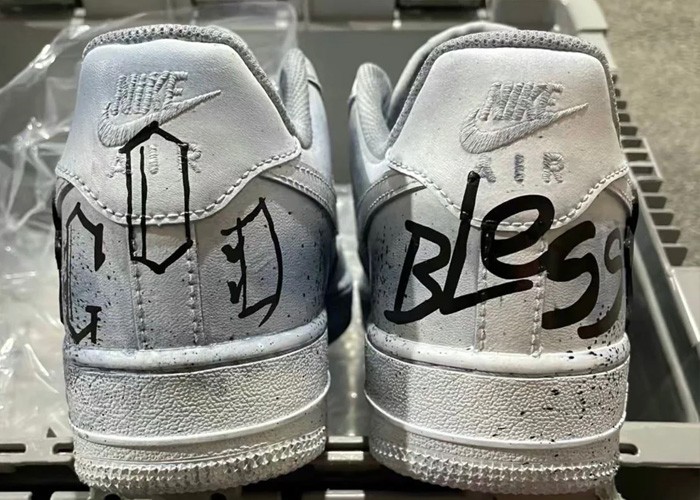 CROSS PRAY BLESS CUSTOM AIR FORCE 1